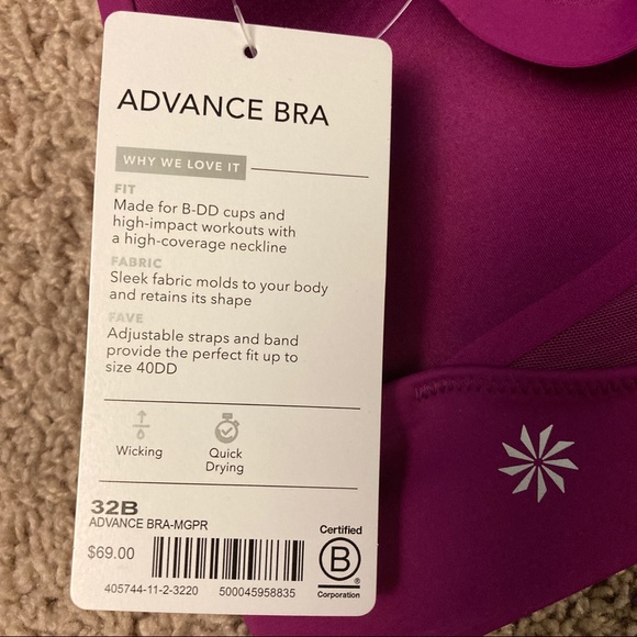 NWT ATHLETA 32B Sport Bra - Picture 7 of 8